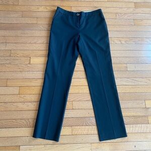 Ted‎ Baker Wool Blend Pants Straight Leg Black Trousers Dress Pant Size 2 US 6
